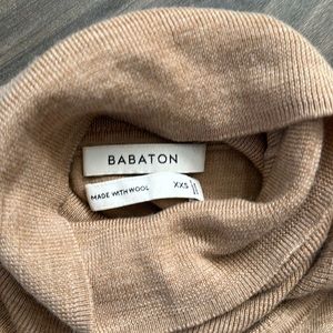 Babaton thin wool-blend turtleneck sweater